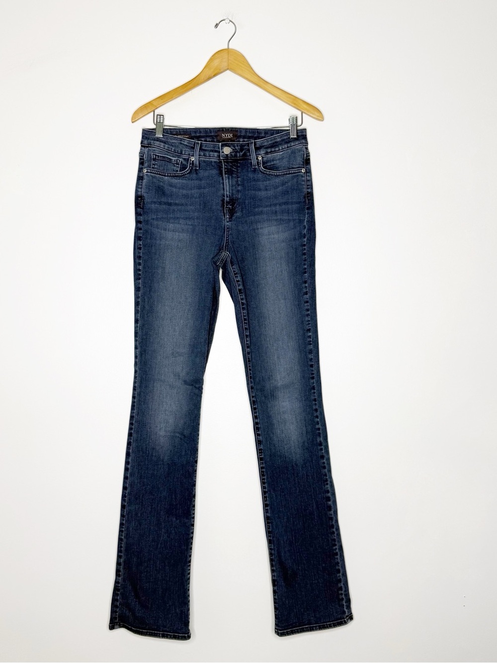 NYDJ Barbara Bootcut Jeans Women’s Size 8 Tall Dark Wash 36” Inseam